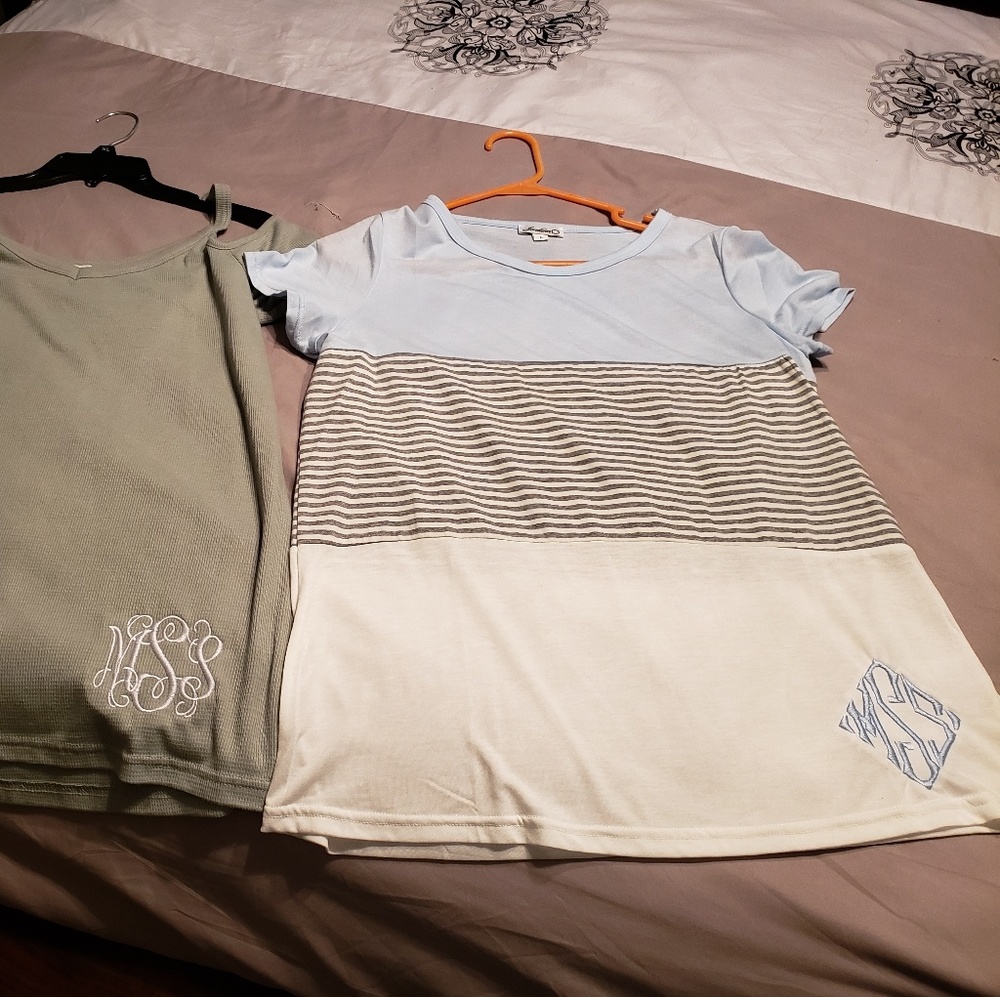 Monogrammed shirts